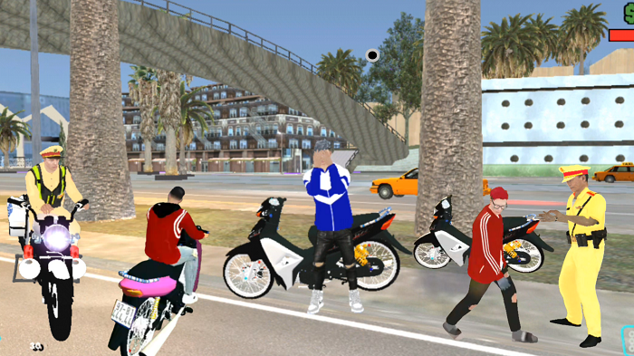Trải nghiệm GTA San Mod cảnh sát, full xe độ Việt